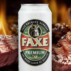 Cerveja Faxe Premium -  American Lager - 5% ABV