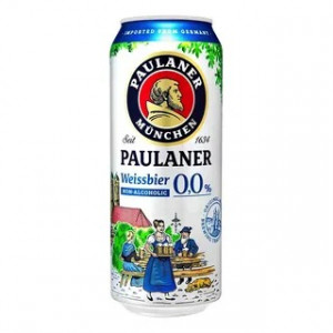 KIT 4 UN CERV ALE PAULANER LT 500ML WEISSBIER 0%