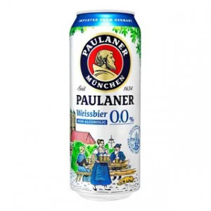 KIT 4 UN CERV ALE PAULANER LT 500ML WEISSBIER 0%