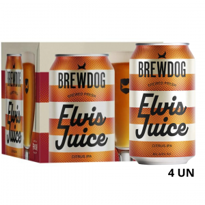 KIT 4 UN CERVEJA BREWDOG ELVIS JUICE LT 330 ML