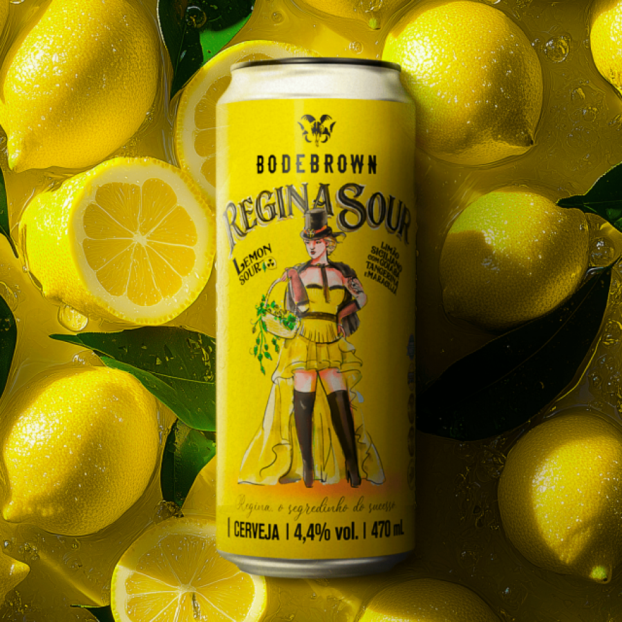 CERVEJA BODEBROWN LATA REGINA LEMON SOUR 473ML