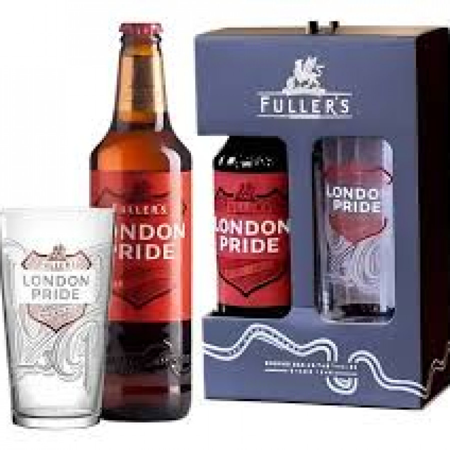 Fullers LONDON PRIDE, copo de vidro, 568ml
